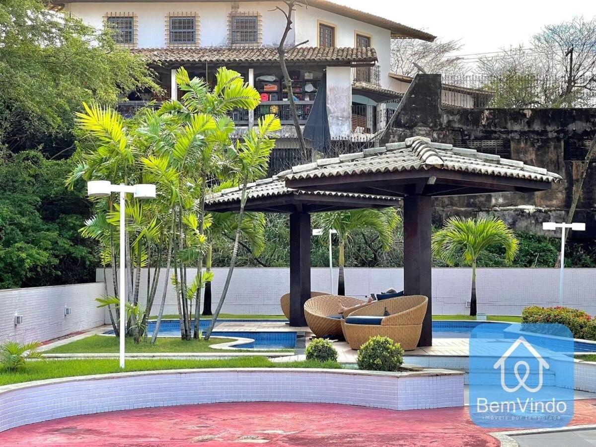 Apartamento Luxuoso com Serviço de Hotel - Salvador Shopping Esterno foto