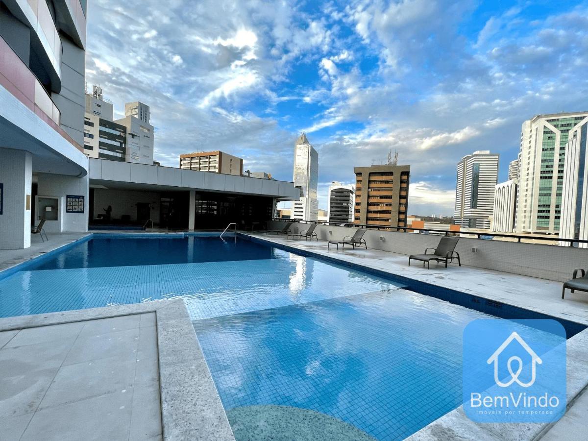 Apartamento Luxuoso com Serviço de Hotel - Salvador Shopping Esterno foto
